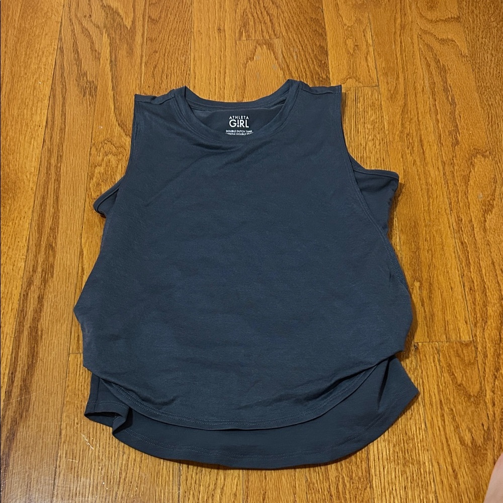Athleta Girl Double Dutch Tank in Dark Gray